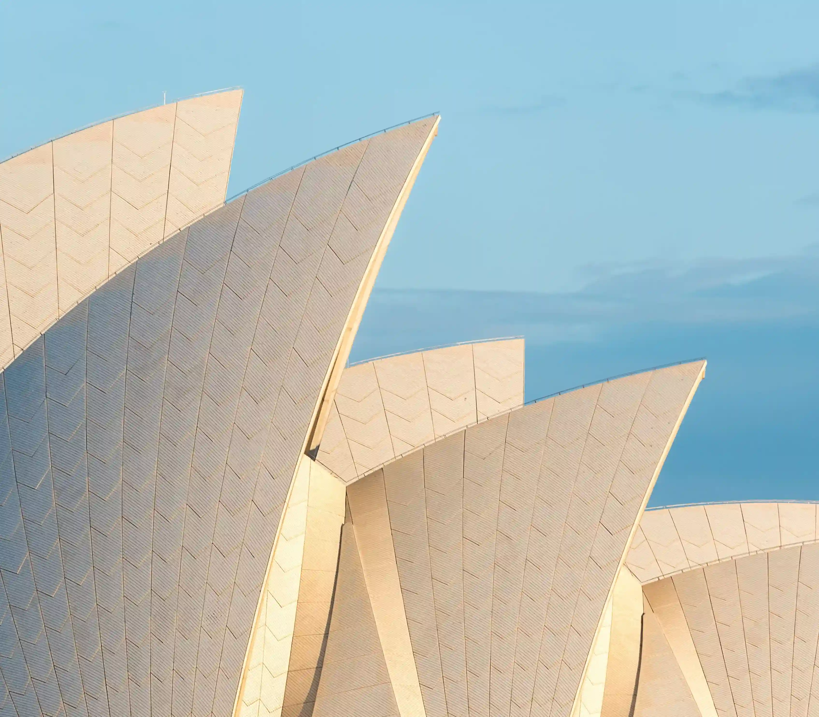 Arquitetura da Ópera de Sydney na Austrália